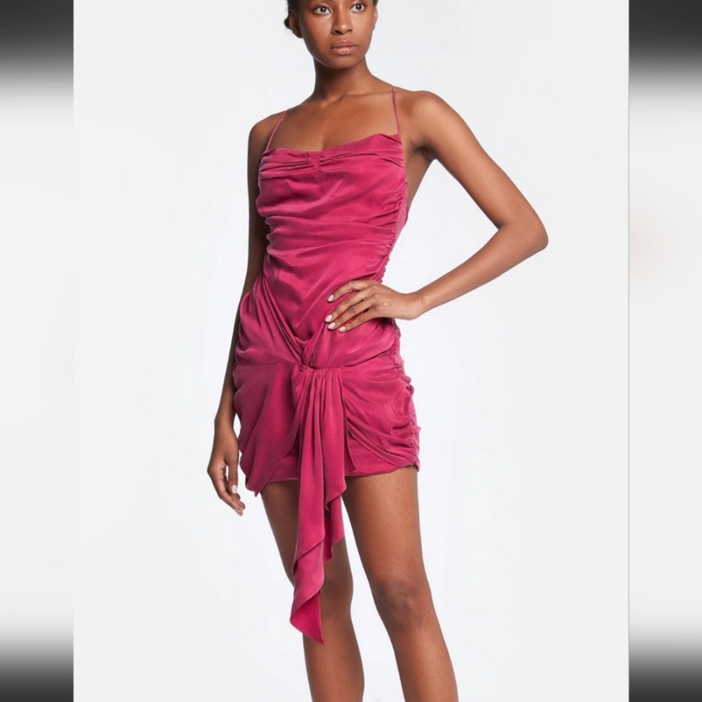 NWT For Love and Lemons. Allie Mini Dress. Size Medium. Pink.